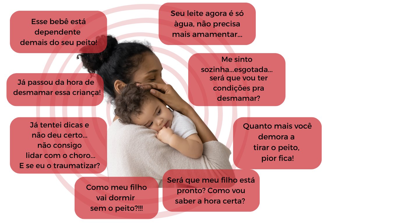 Mãe abraçando bebê com círculos de cuidado e afeto
